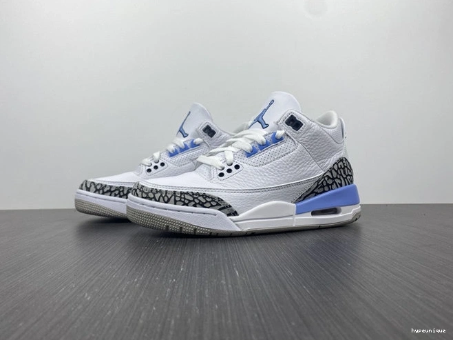 HYPE Fashionable 3837 Jordan3 UNC CT8532- 1014